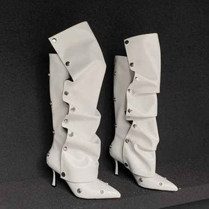 Fashionable Pointed Toe : Knee High Boots