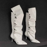 Fashionable Pointed Toe : Knee High Boots