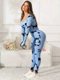 Scoop Neck Long Sleeve : Active Jumpsuit
