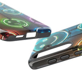Colorful Neon Smiley Face Phone Case - Tough & Stylish Protection
