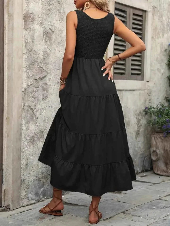Ivy Lane Smocked Tank Dress - Sleeveless Charm