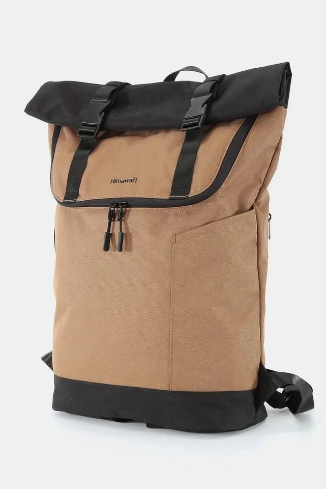Himawari Contrast Waterproof Canvas Backpack Bag Durable