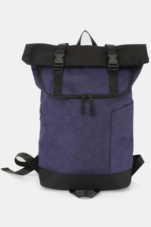 Himawari Contrast Waterproof Canvas Backpack Bag Durable