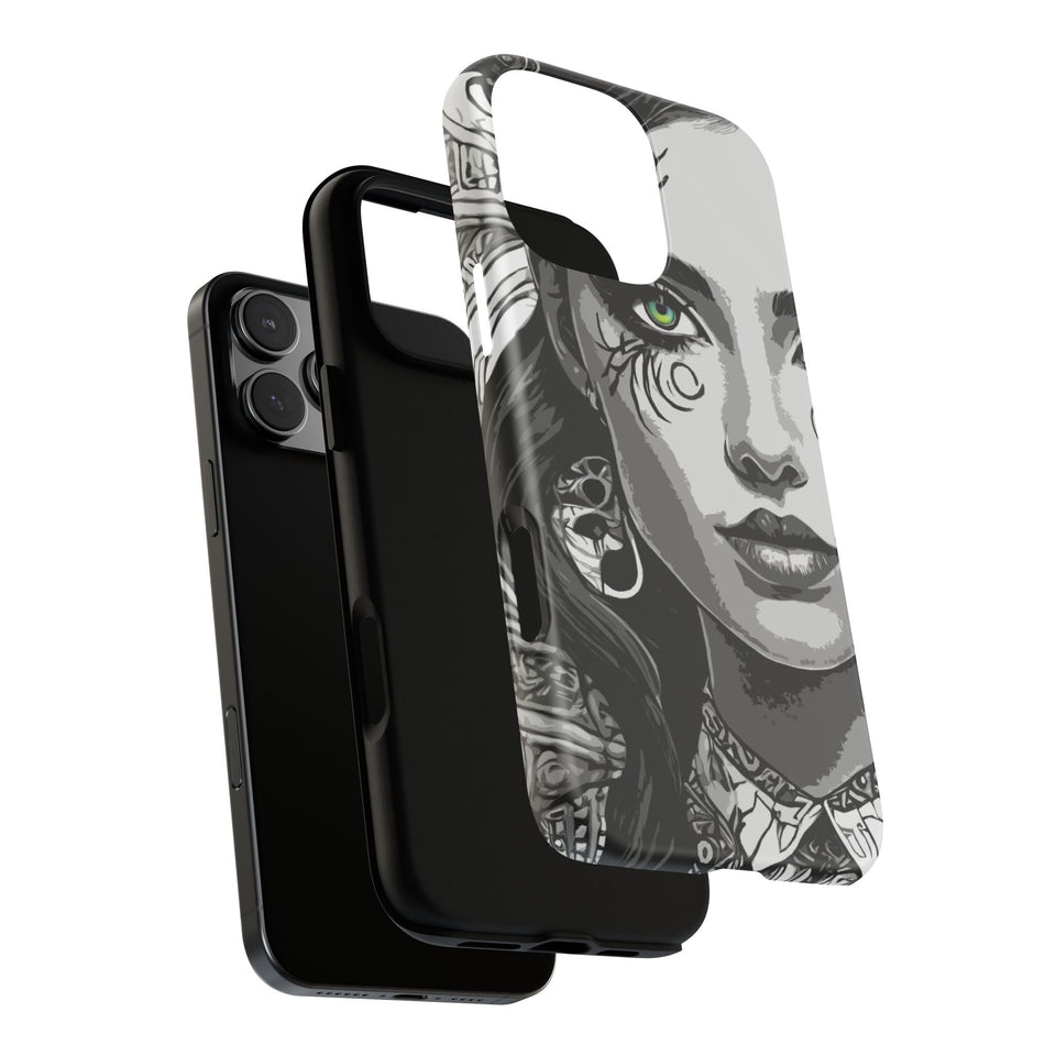 Green Eyed Devilish Beauty Tough Phone Case