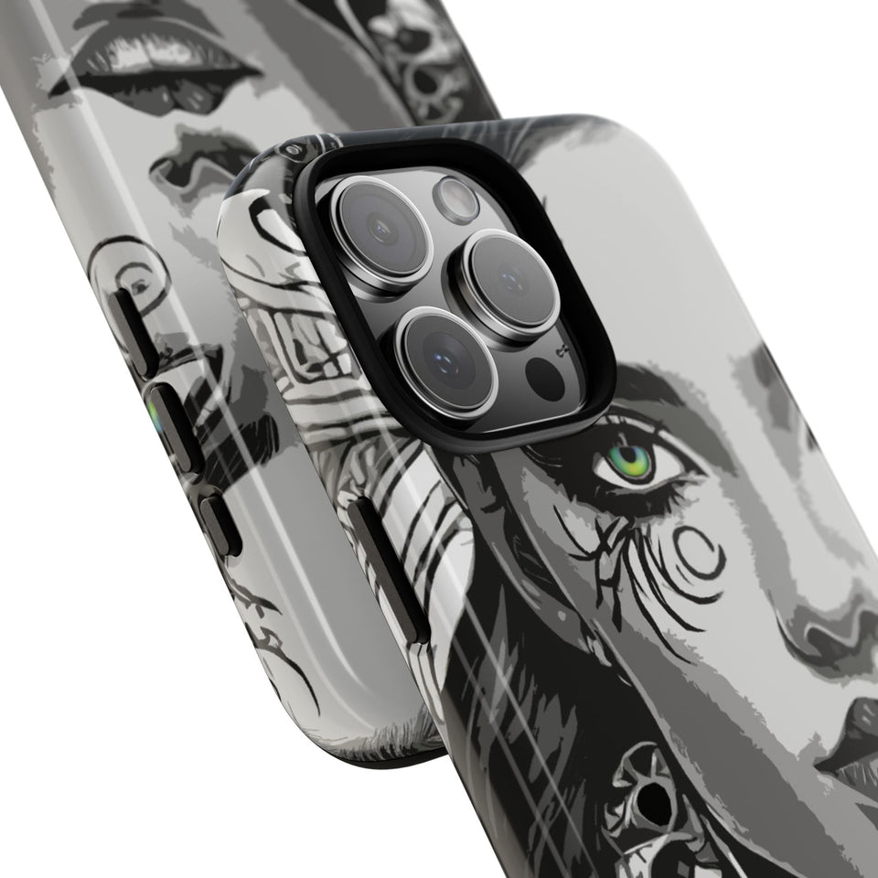 Green Eyed Devilish Beauty Tough Phone Case