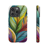 Vibrant Tropical Leaf Tough Phone Case