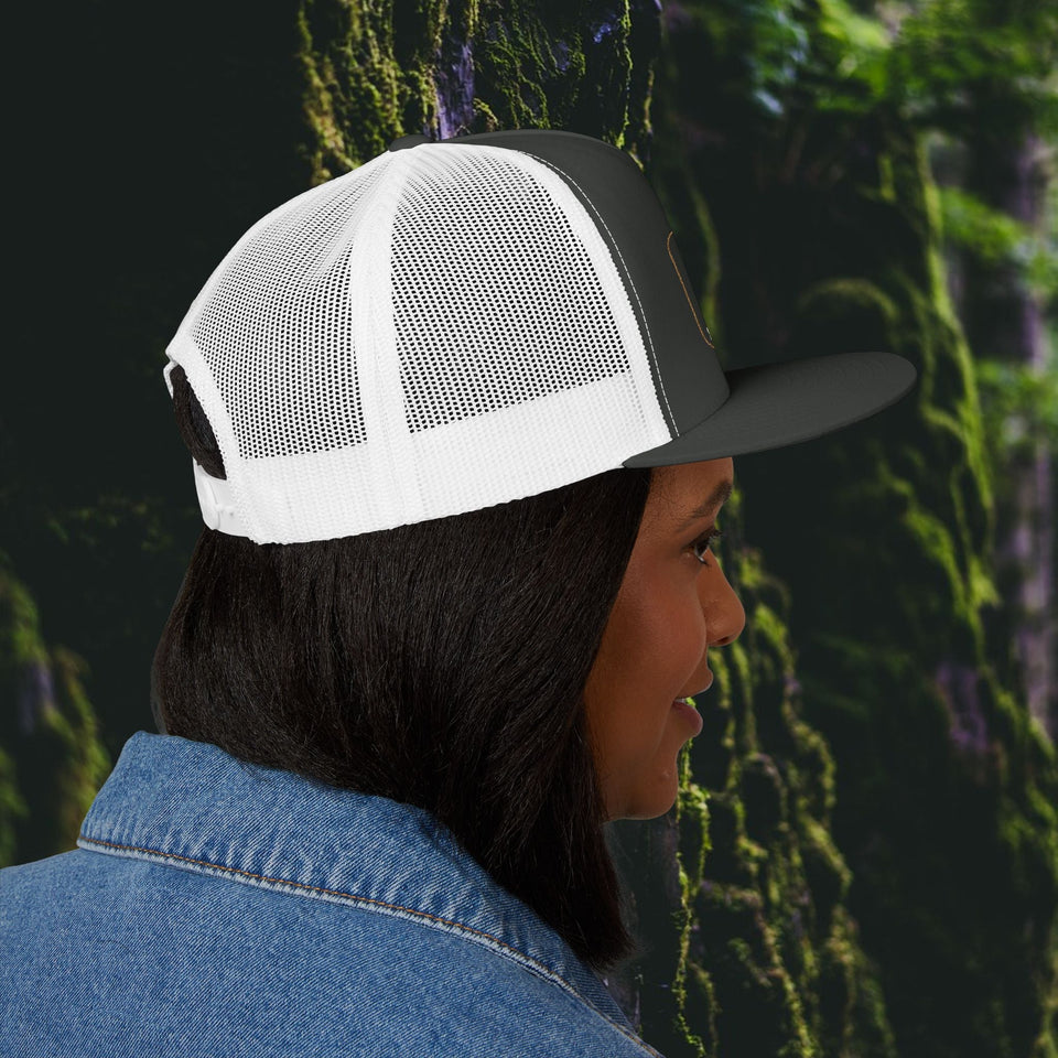 Iron Pines Trucker Hat – “Live Loud. Be Inconvenient.” Brass Knuckle Edition