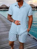 Comfortable Men's Graphic T-Shirt Set with Half Sleeve Tee for Men