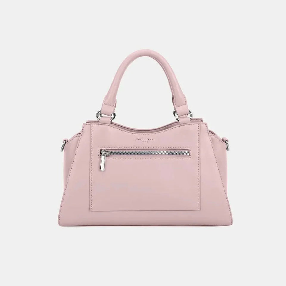 David Jones PU Leather Handbag Sleek Durable Everyday Tote