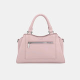 David Jones PU Leather Handbag Sleek Durable Everyday Tote