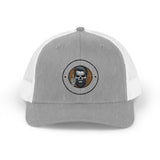 Skull Middle Finger Snapback Trucker Cap