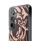 Gothic Abstract Skull Clear Phone Case