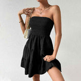 Strapless Flare Formal Dress - European Styles