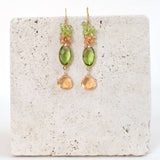 Bezel Cluster Earrings