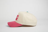 God’s Work- Signature Series Suede Hot Pink & Teal Snap-Back