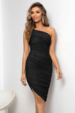 One-Shoulder Ruched Dress : Stylish and Elegant