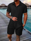 Comfortable Men's Graphic T-Shirt Set with Half Sleeve Tee for Men