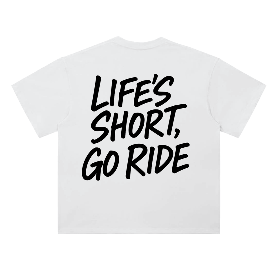 White Go Ride Tee
