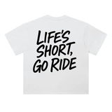 White Go Ride Tee