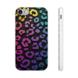 Vibrant Leopard Print Flexi Phone Case