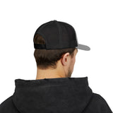Skull Middle Finger Snapback Trucker Cap