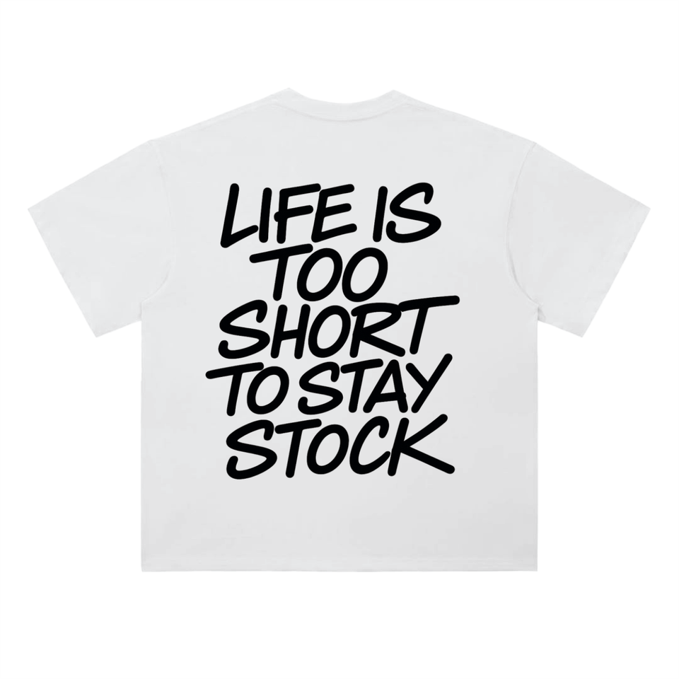 White Stay Stock Tee