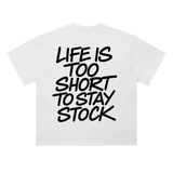 White Stay Stock Tee
