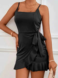 Tie Detail Wrap : Cami Mini Dress