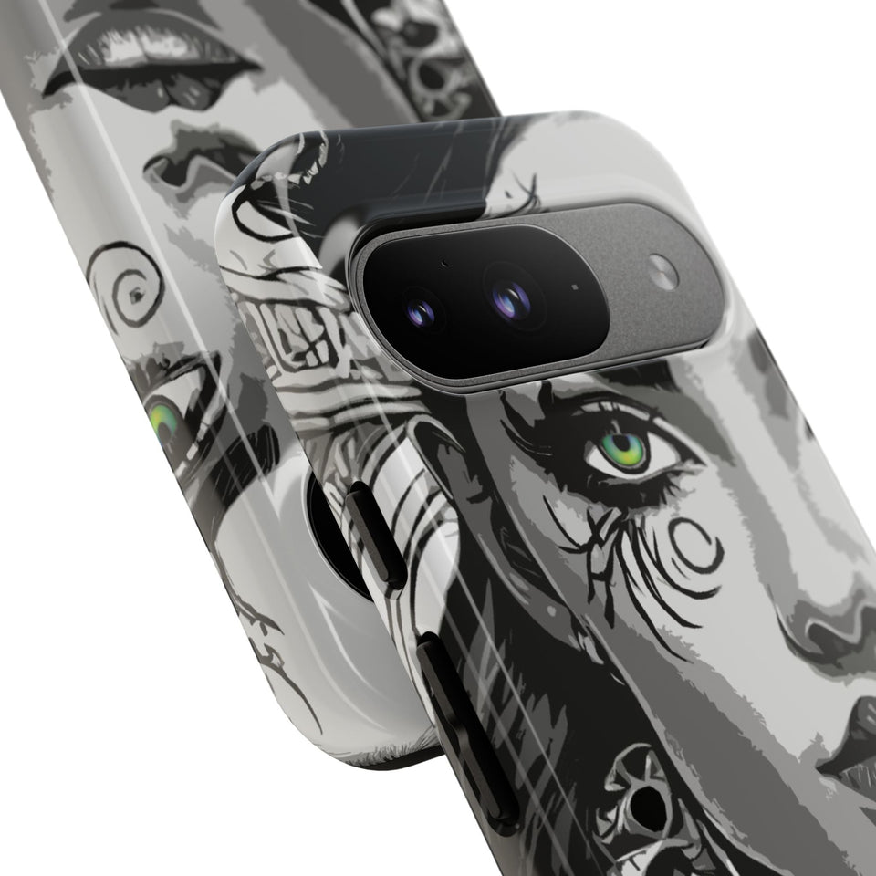 Green Eyed Devilish Beauty Tough Phone Case