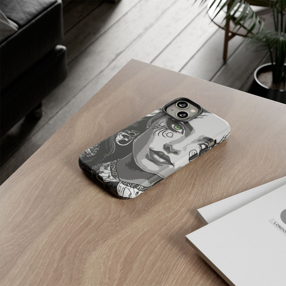 Green Eyed Devilish Beauty Tough Phone Case