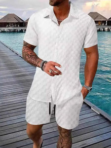 Comfortable Men's Graphic T-Shirt Set with Half Sleeve Tee for Men