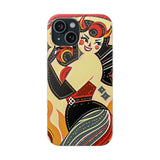 Red & Black Female Devil Flexi Phone Case