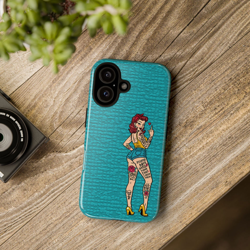 Stupid Boys Tough Phone Case