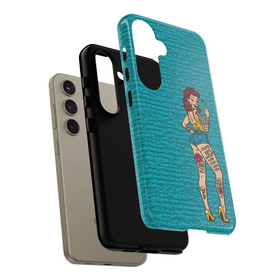 Stupid Boys Tough Phone Case
