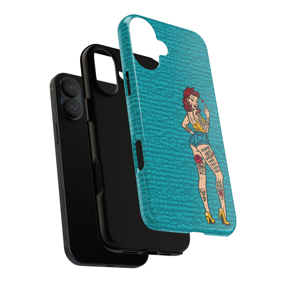Stupid Boys Tough Phone Case