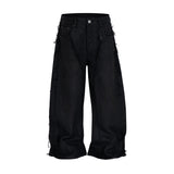 WIDEBOY WAXED FRAY DENIM