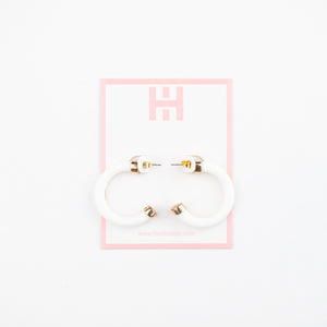 Mini Hoops - White