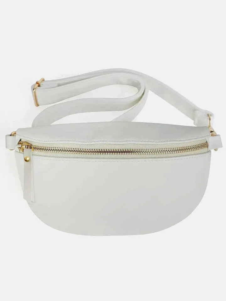 Medium PU Leather Crossbody Bag with Adjustable Strap