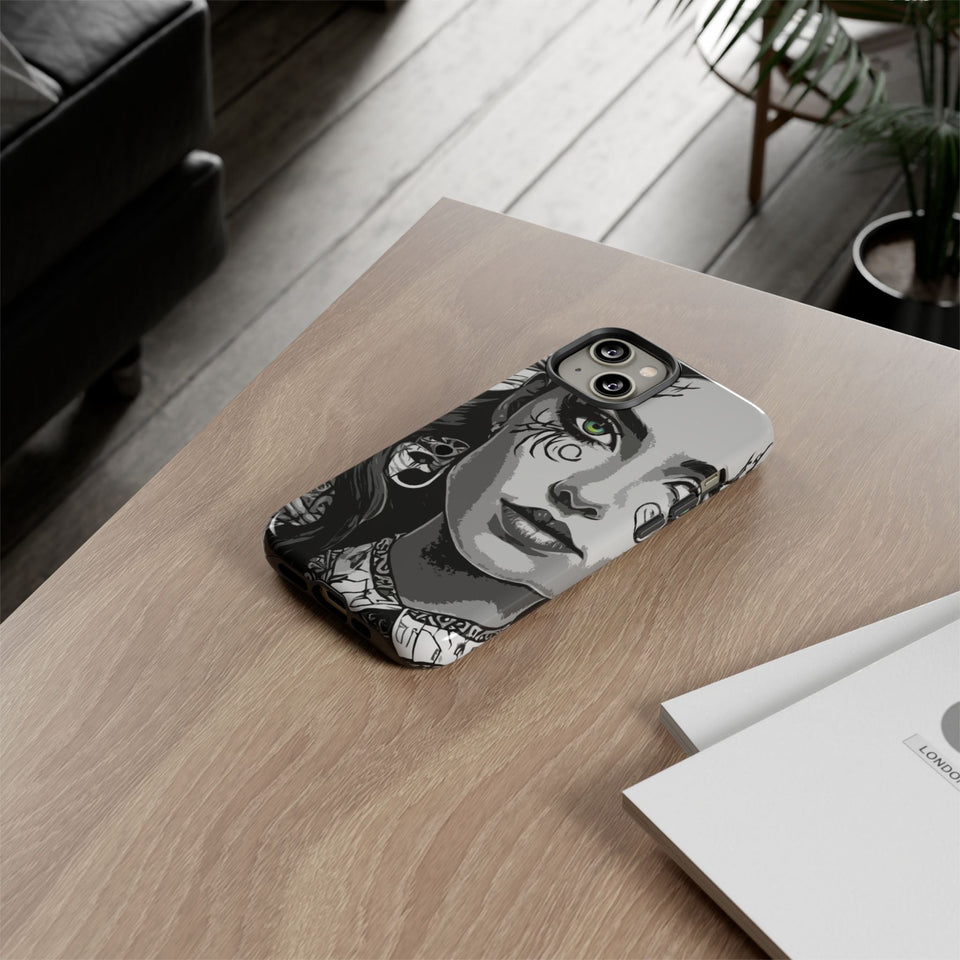 Green Eyed Devilish Beauty Tough Phone Case