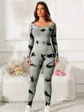 Scoop Neck Long Sleeve : Active Jumpsuit