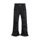 DARK DESTROYED DENIM