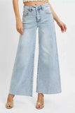 Risen High Rise Ankle Wide Palazzo Jeans Women