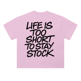 White Stay Stock Tee