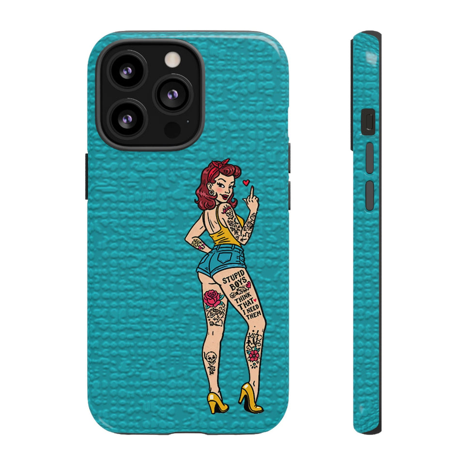 Stupid Boys Tough Phone Case