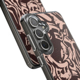 Gothic Abstract Skull Clear Phone Case