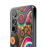 Colorful Vinyl Record Clear Phone Case