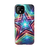 Neon Light Stars Tough Phone Case