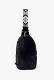 Random Pattern Adjustable Strap : Leather Sling Bag