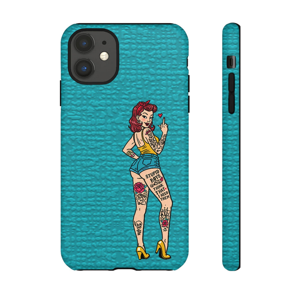 Stupid Boys Tough Phone Case
