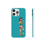 Sassy Pin-Up Stupid Boys Teal Flexi Phone Case